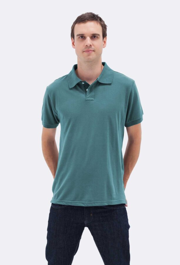 Polo Neck Short Sleeve Pike Men's T-shirt - Image 3